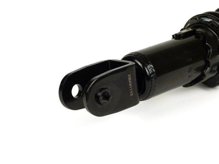 Shock absorber rear -YSS Pro-X, 300mm- Aprilia SR50 (till 1999), Sonic, Rally, Scarabeo 50 (till 2002), Kymco Cobra, Top Boy, Dink, Sniper, Heroism, Peugeot SV50-125, Rex, MBK Why, Yamaha Flipper - black spring