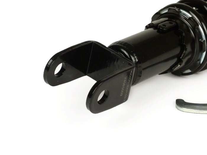 Shock absorber rear -YSS Pro-X, 300mm- Vespa LX 50 - black spring