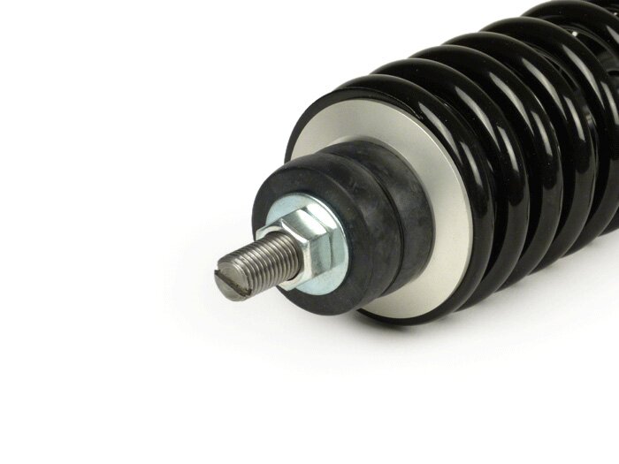 Shock absorber rear -YSS Pro-X, 300mm- Vespa LX 50 - black spring