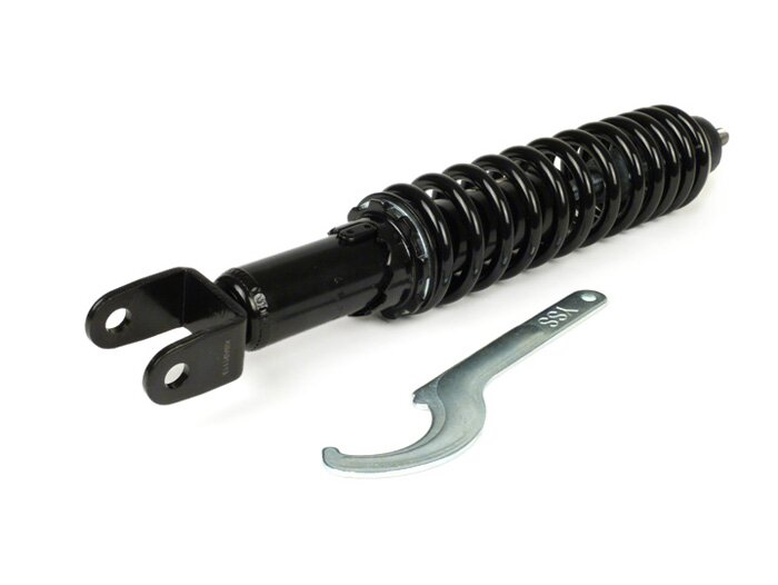 Peredam kejut belakang -YSS Pro-X, 310mm, dengan TÜV/ABE- Piaggio Free, Liberty 50, Sfera 50, Sfera 80, Sfera 50 RST, Vespa ET4 125 (ZAPM04) - Pegas hitam
