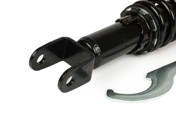 Peredam kejut belakang -YSS Pro-X, 310mm, dengan TÜV/ABE- Piaggio Free, Liberty 50, Sfera 50, Sfera 80, Sfera 50 RST, Vespa ET4 125 (ZAPM04) - Pegas hitam