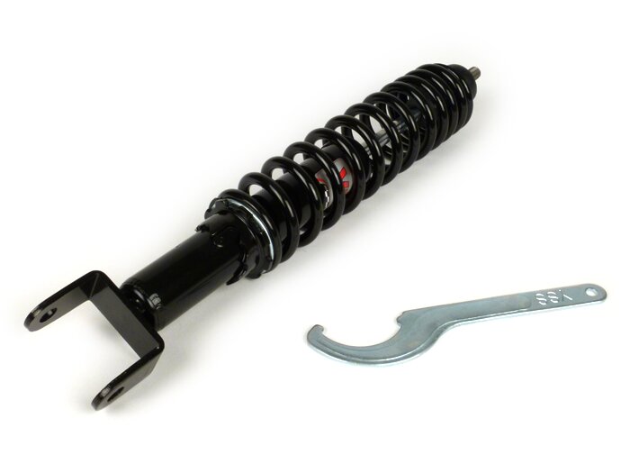 Achterschokdemper -YSS Pro-X, 320mm, met TÜV/ABE- Vespa PK50 S/XL, PK80 S/XL, PK125 S/XL - Zwarte veer
