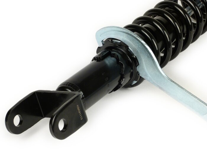 Achterschokdemper -YSS Pro-X, 320mm, met TÜV/ABE- Vespa PK50 S/XL, PK80 S/XL, PK125 S/XL - Zwarte veer