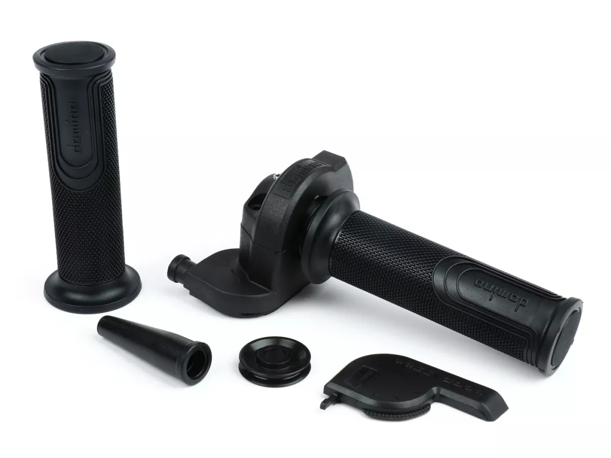 Quick action throttle grip -TOMASELLI Ø=22mm horizontal- black/black