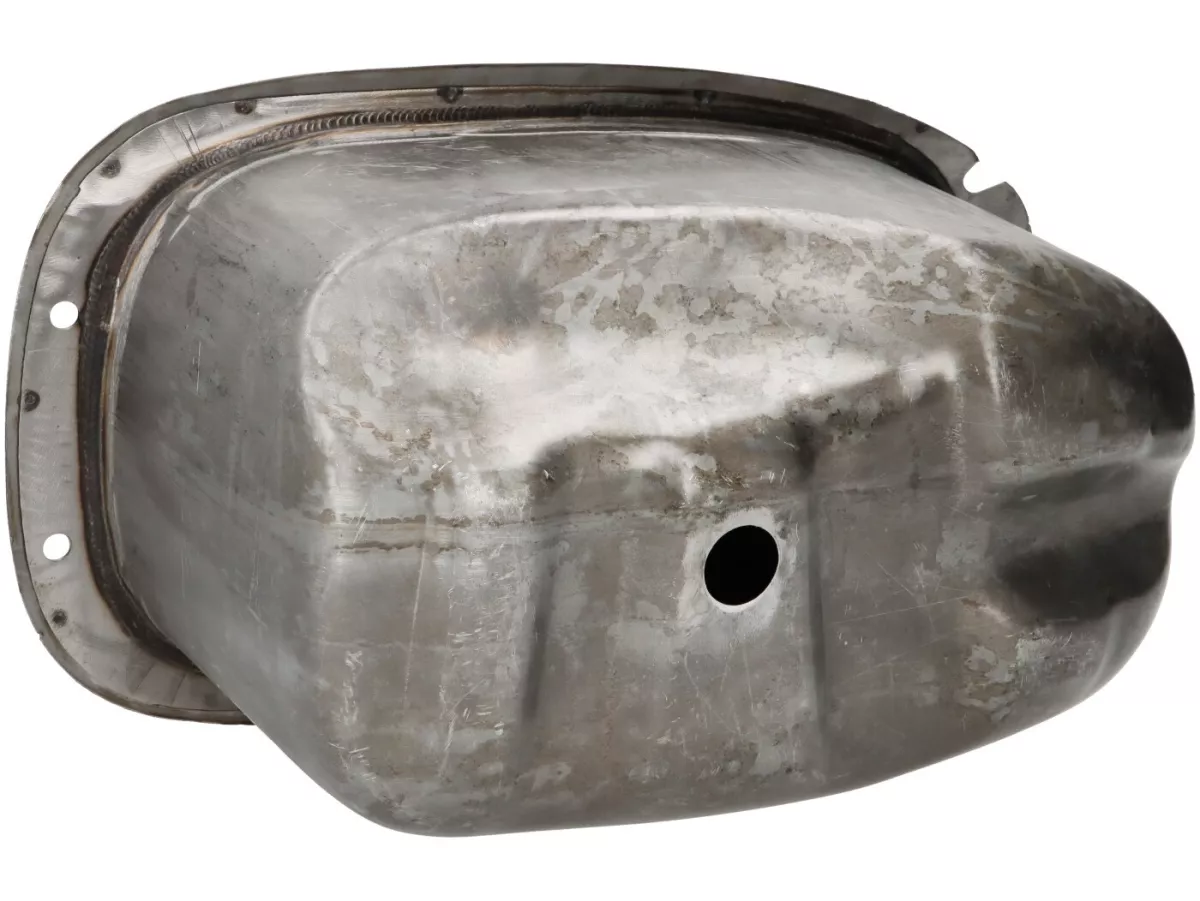 Fuel tank -PREMIUM, oiled sheet metal- Vespa PX EFL (since 1984) - non autolube version and fuel gauge