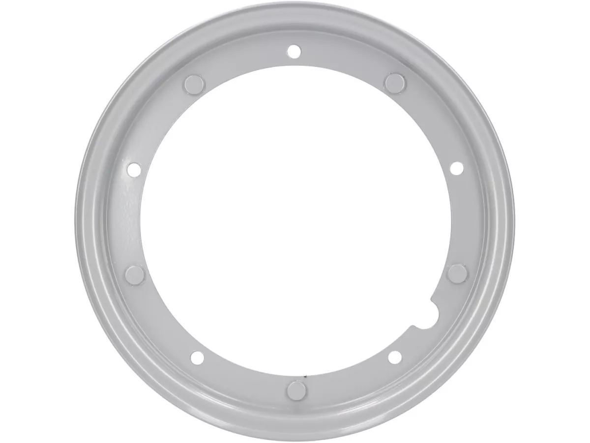 Ruota -RMS 2.10-10 pollici, acciaio- Vespa (tipo PX) - Vespa Smallframe V50, 50N, Special, PV, ET3, PK50-125 (S/XL/XL2), Largeframe PX, T5, Sprint, Rally, GT/GTR, LML Star, Deluxe - Grigio