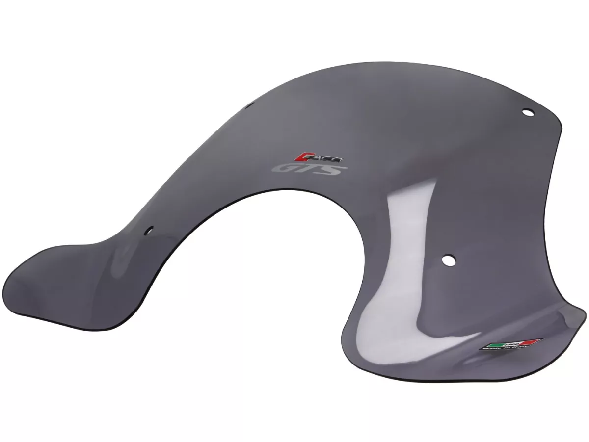 Windshield -FACO- Twin Screen- Vespa GTS 125-310cc Keyless - adjustable, incl. mounting material