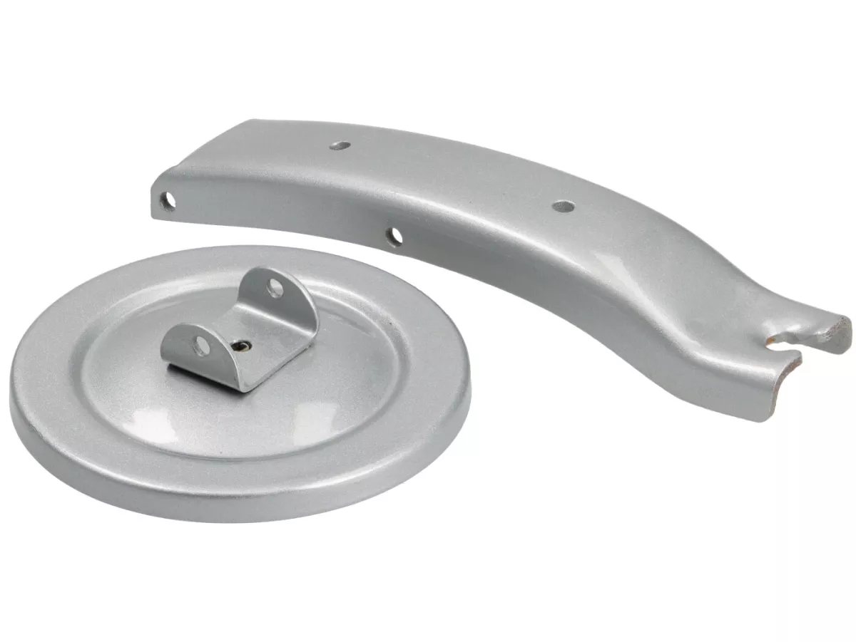 Fuel tank cap -VESPA- Rally180 (VSD1T), Rally200 (VSE1T), SS180 (VSC1T), GS160 / GS4 (VSB1T) - silver painted