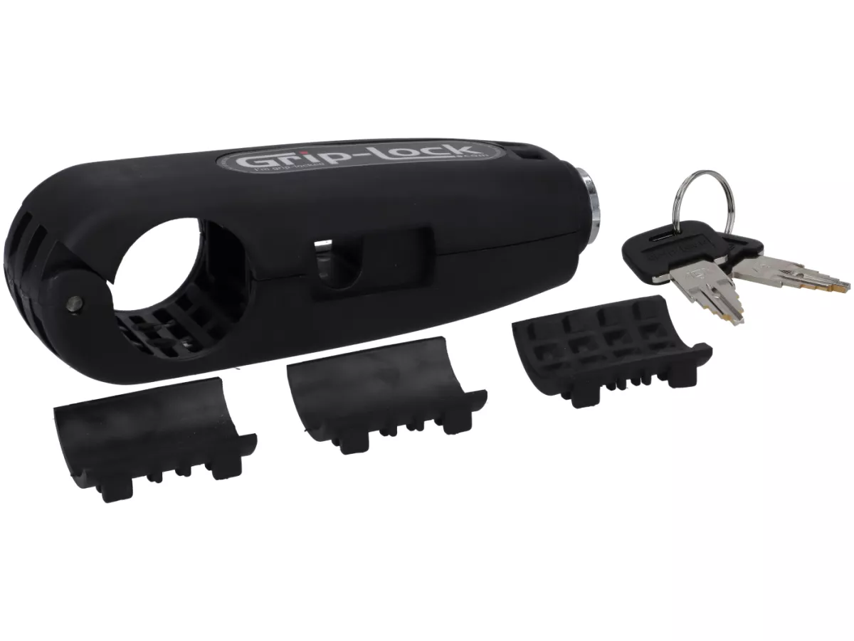 Bloqueo - Bloqueo de seguridad - Bloqueo de la maneta de freno -GRIP LOCK- para maneta de freno, maneta de embrague - negro
