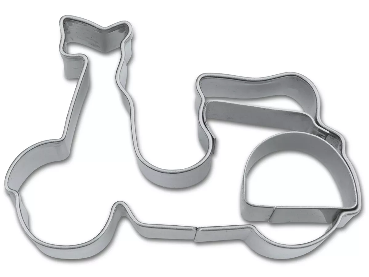 Cookie cutter -VESPA- motor scooter 5.5cm, stainless steel