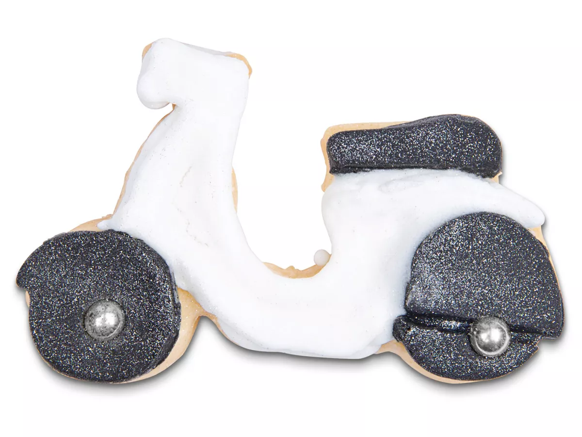 Cookie cutter -VESPA- motor scooter 5.5cm, stainless steel