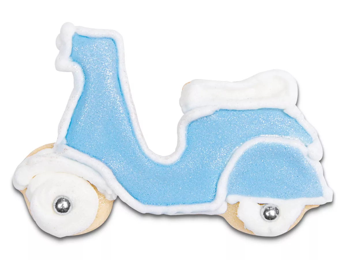 Cookie cutter -VESPA- motor scooter 5.5cm, stainless steel