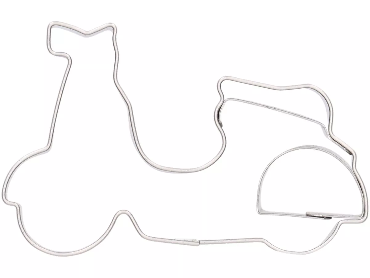 Cookie cutter -VESPA- motor scooter 5.5cm, stainless steel