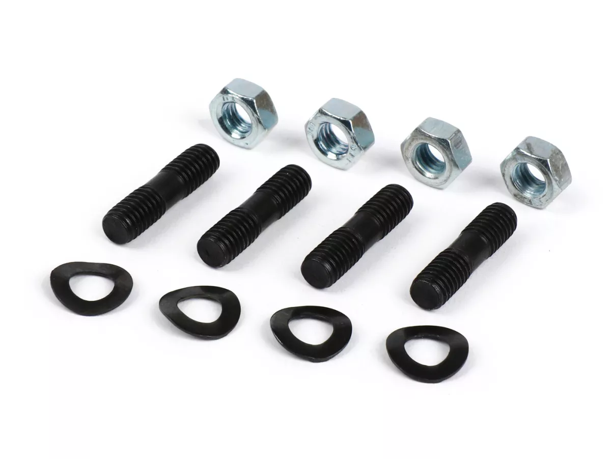 Stud set -LAMBRETTA- M6 x 21mm- 9,5-6-4,5mm (used for rear hub bearing retaining plate Lambretta LI, LIS, SX, TV (series 2-3), DL, GP)