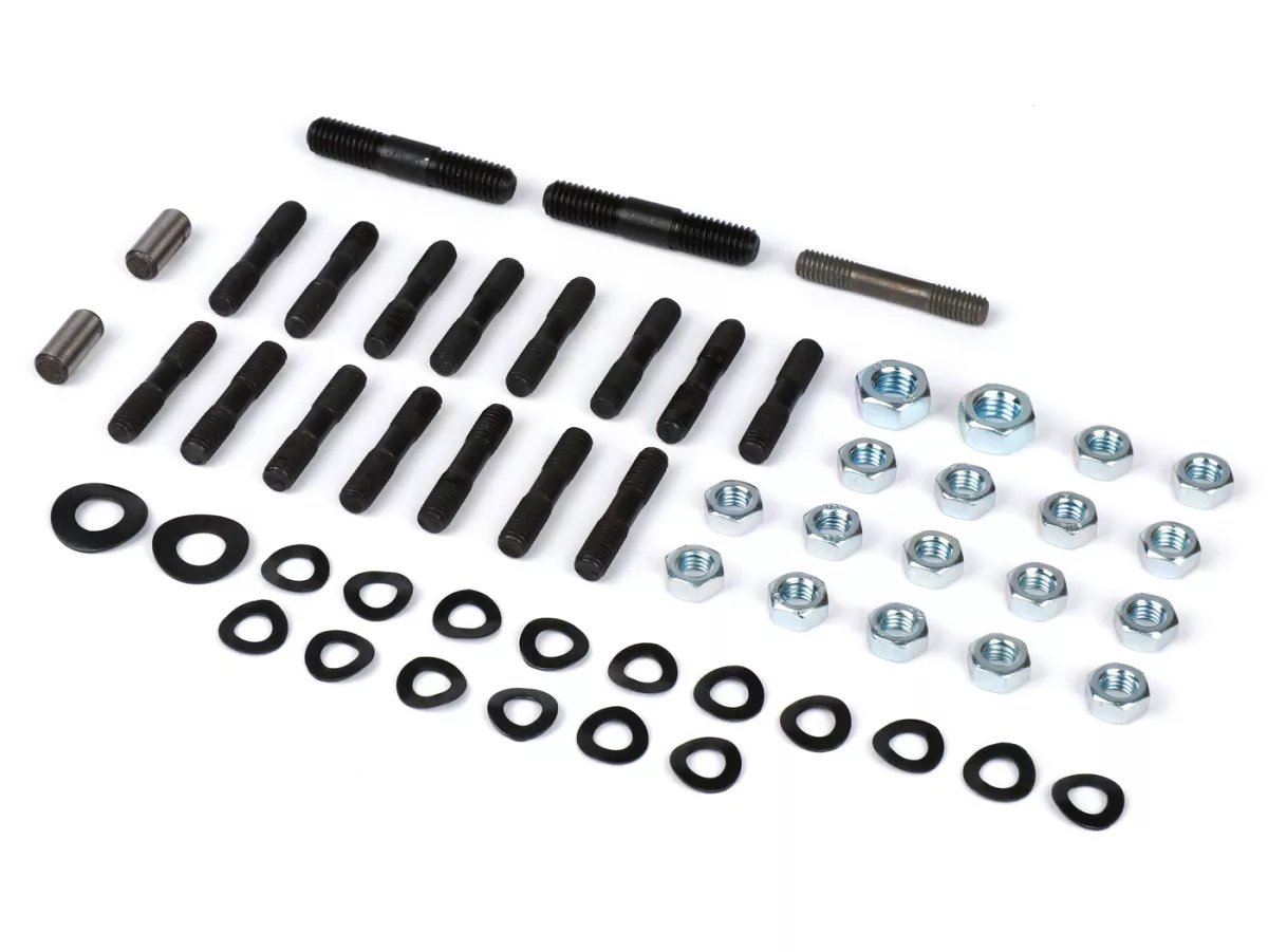 Juego de tornillos prisioneros tapa motor -LAMBRETTA- LI (series 1-3), LIS, SX, TV (series 2-3), DL, GP