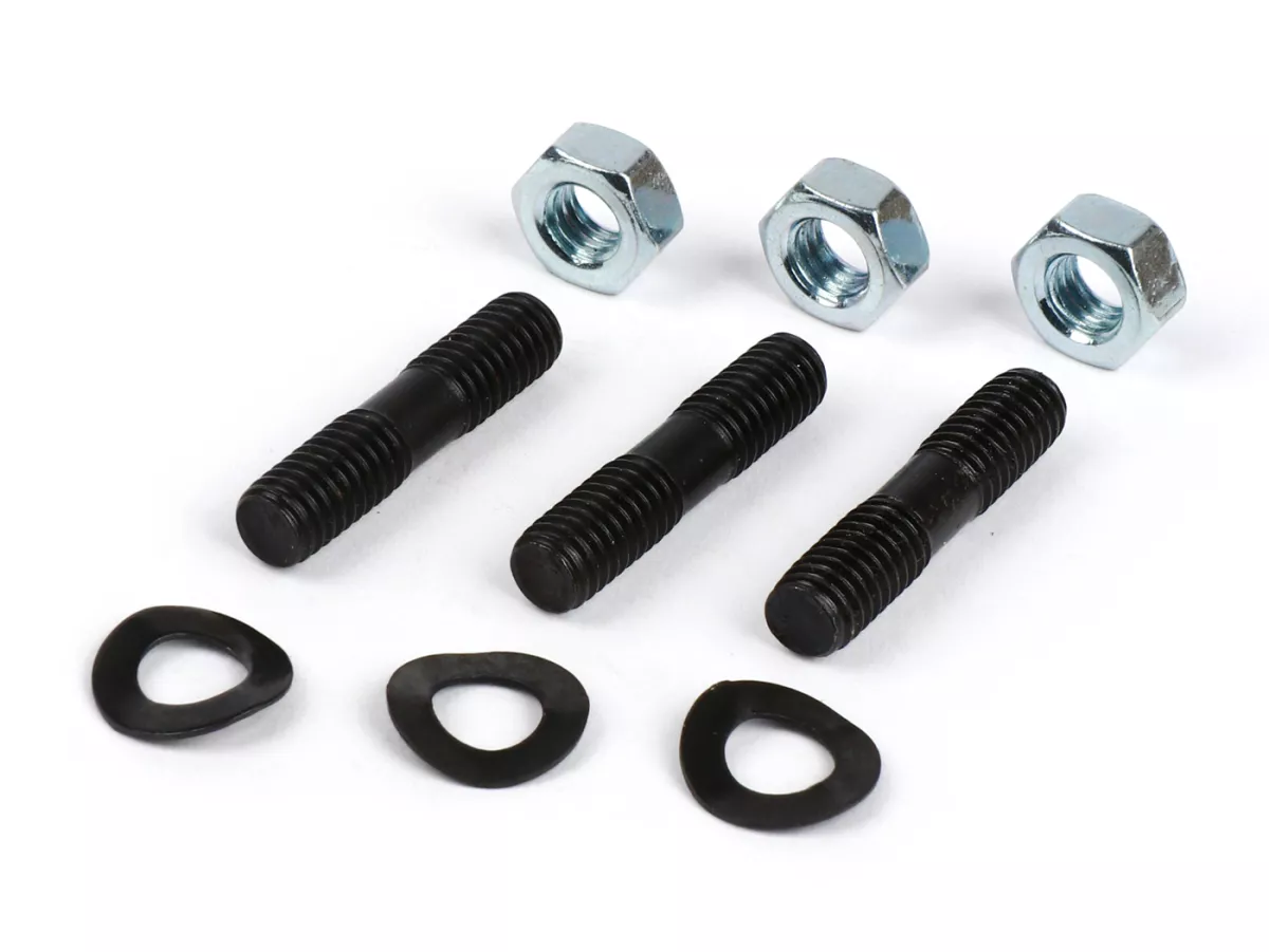 Stud-set -LAMBRETTA- M6 x 25mm- 11-3-11mm (used for mag housing Lambretta LI, LIS, SX, TV (series 2-3), DL, GP, J50, J100, J125, Lui)