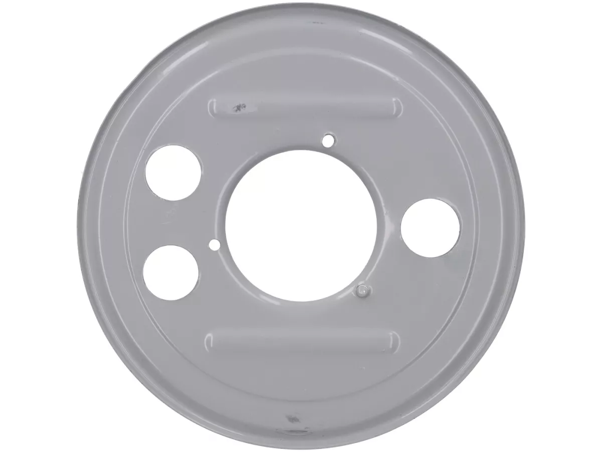 Guardapolvo tambor freno trasero 10 pulgadas -VESPA- Vespa PX, Rally180 (VSD1T), Rally200 (VSE1T), Sprint150 (VLB1T), TS125 (VNL3T), GT125 (VNL2T), GTR125 (VNL2T) - Gris