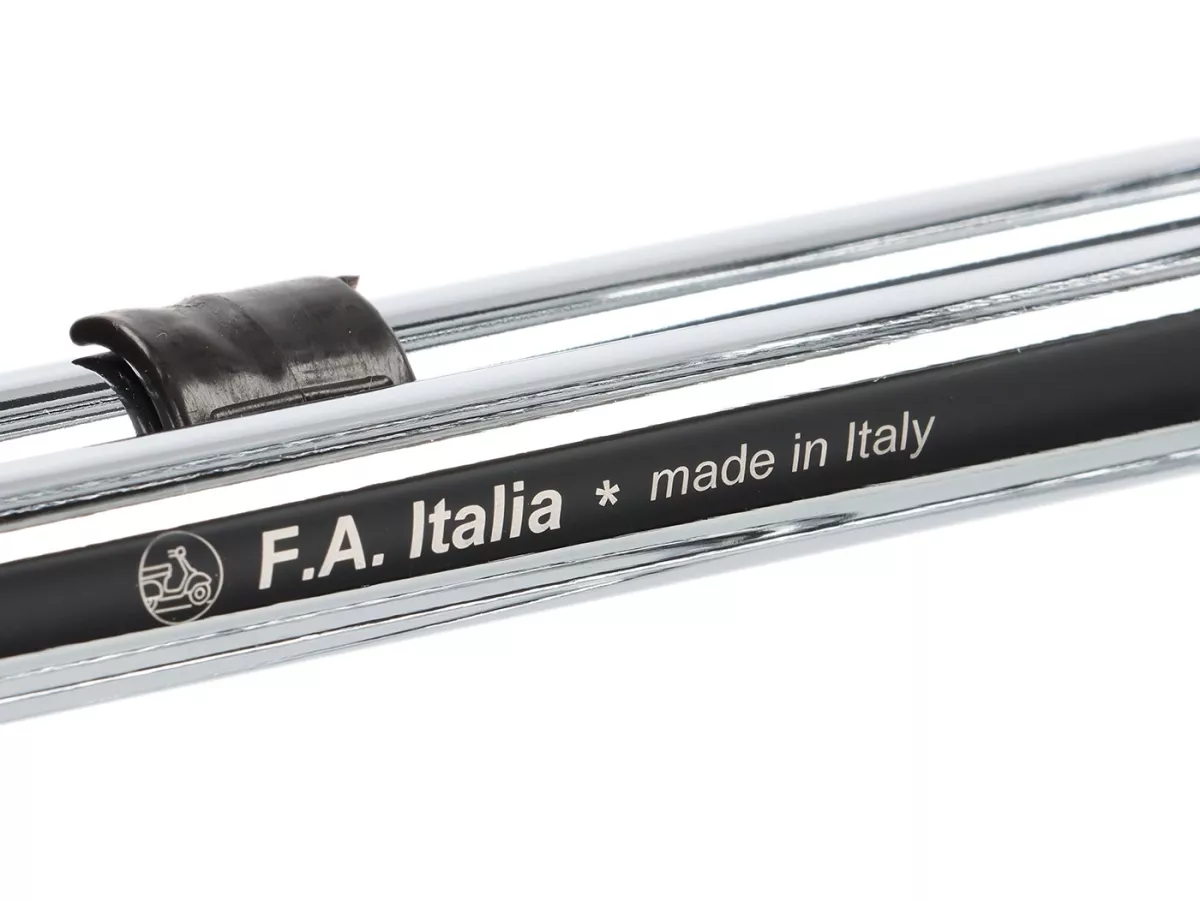 Rear rack, foldable -FA ITALIA- Vespa Smallframe V50, PV125, ET3 - chrome