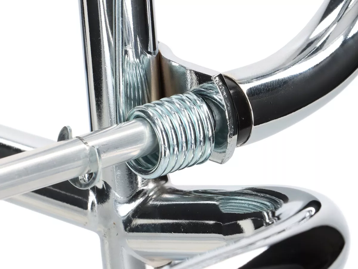Rear rack, foldable -FA ITALIA- Vespa Smallframe V50, PV125, ET3 - chrome