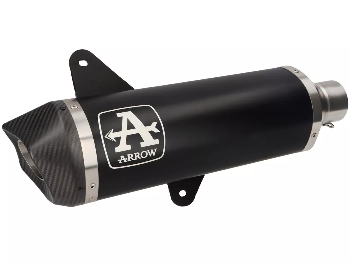 Scarico -ARROW- Urban Dark Aluminium / Carbon- Vespa GTS Super HPE 300 (Euro 5, ZAPMD3100, ZAPMD3101, ZAPMD3101) - Racing (2021-) Euro 5