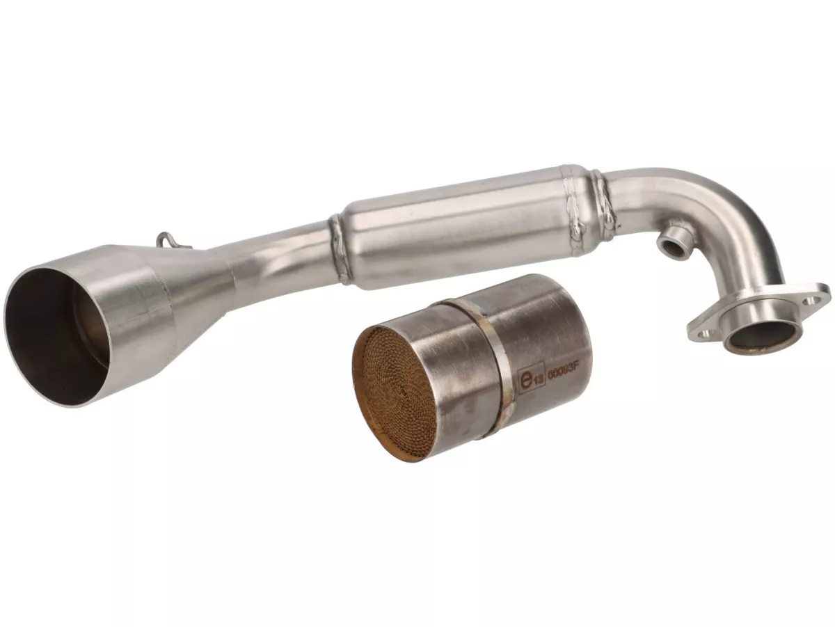 Knalpot -ARROW- Urban Dark Aluminium / Carbon- Vespa GTS Super HPE 300 (Euro 5, ZAPMD3100, ZAPMD3101, ZAPMD3101) - dengan konverter katalitik (2021-) Euro 5