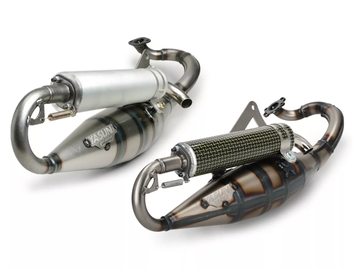 Uitlaat -YASUNI R- Peugeot 50 ccm (horizontaal), Derbi 50 ccm ------------------------------------------------------------------------------------------------------------------------ Peugeot 50 ccm (horizontaal)