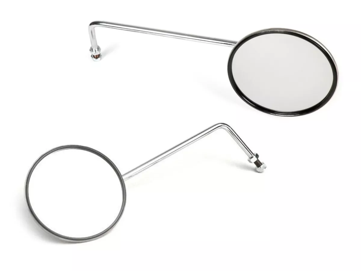 Mirror -BUMM chrome, Ø=130mm- Vespa -