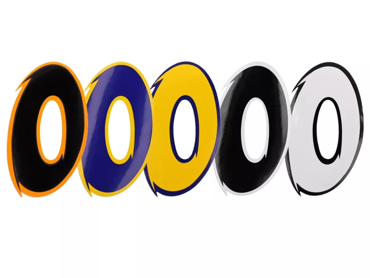 Autocollant -NUMÉRO- 0 -
