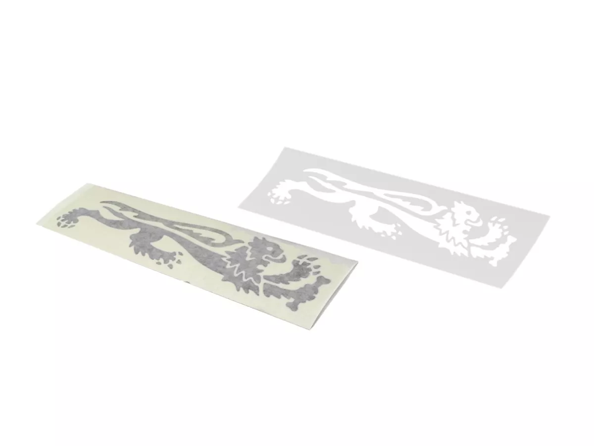Autocollant -MALOSSI lion 240mm- droit -