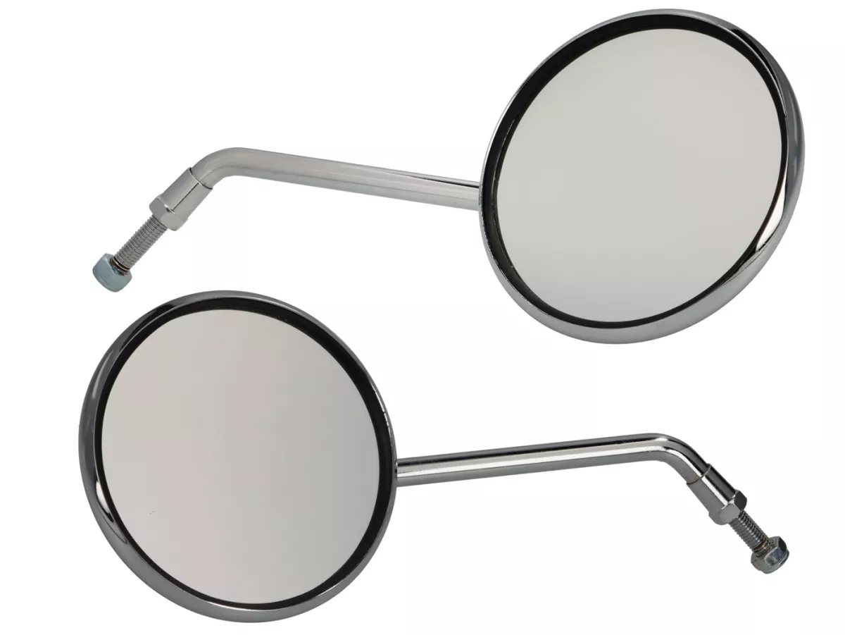 Rétroviseur -CUPPINI sans fixation- Vespa 200mm, Ø=100mm, M8x1,25mm, chromé