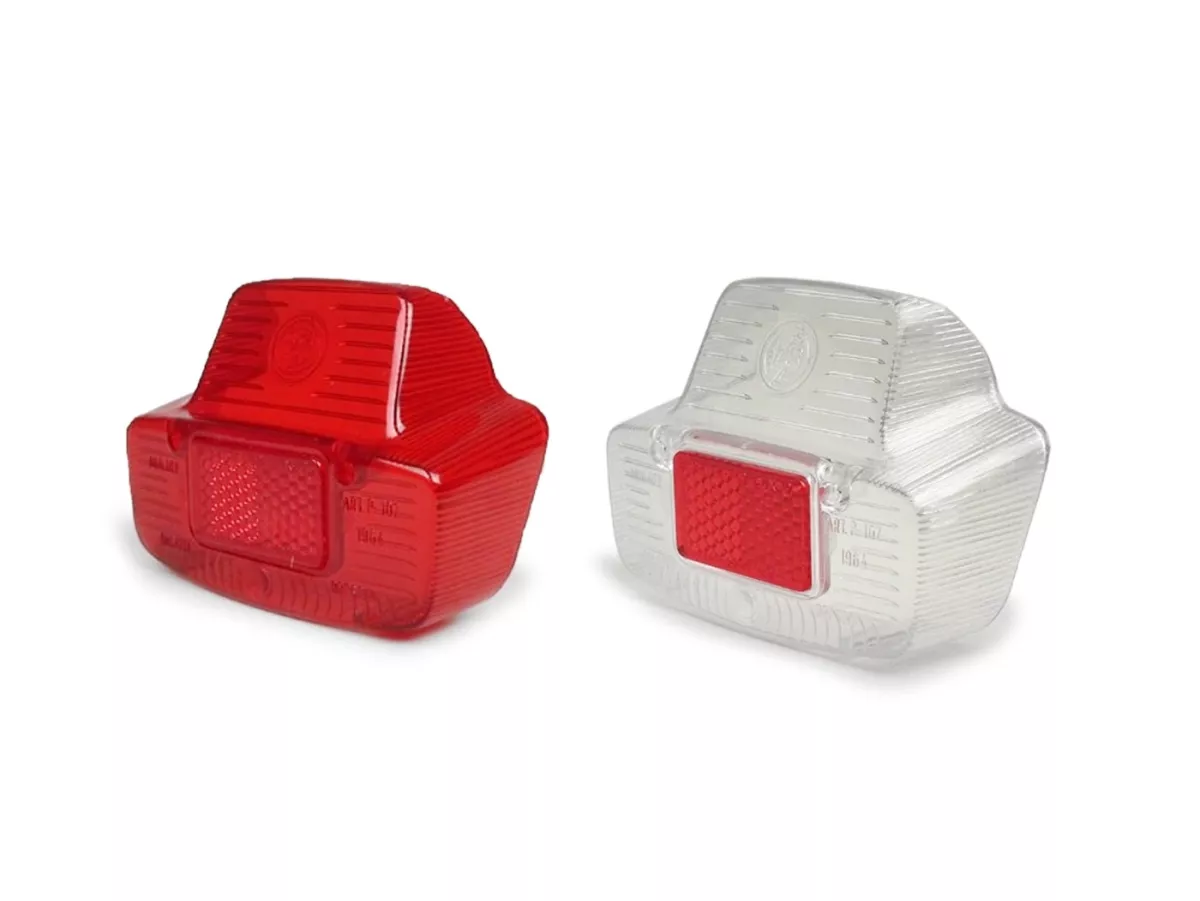 Taillight lens -BOSATTA- Vespa vintage large - Vespa 125 VNB (VNB6T), GL (VLA1T), Sprint (VLB1T till no. 025478), SS180 (VSC1T till no. 0018000) -