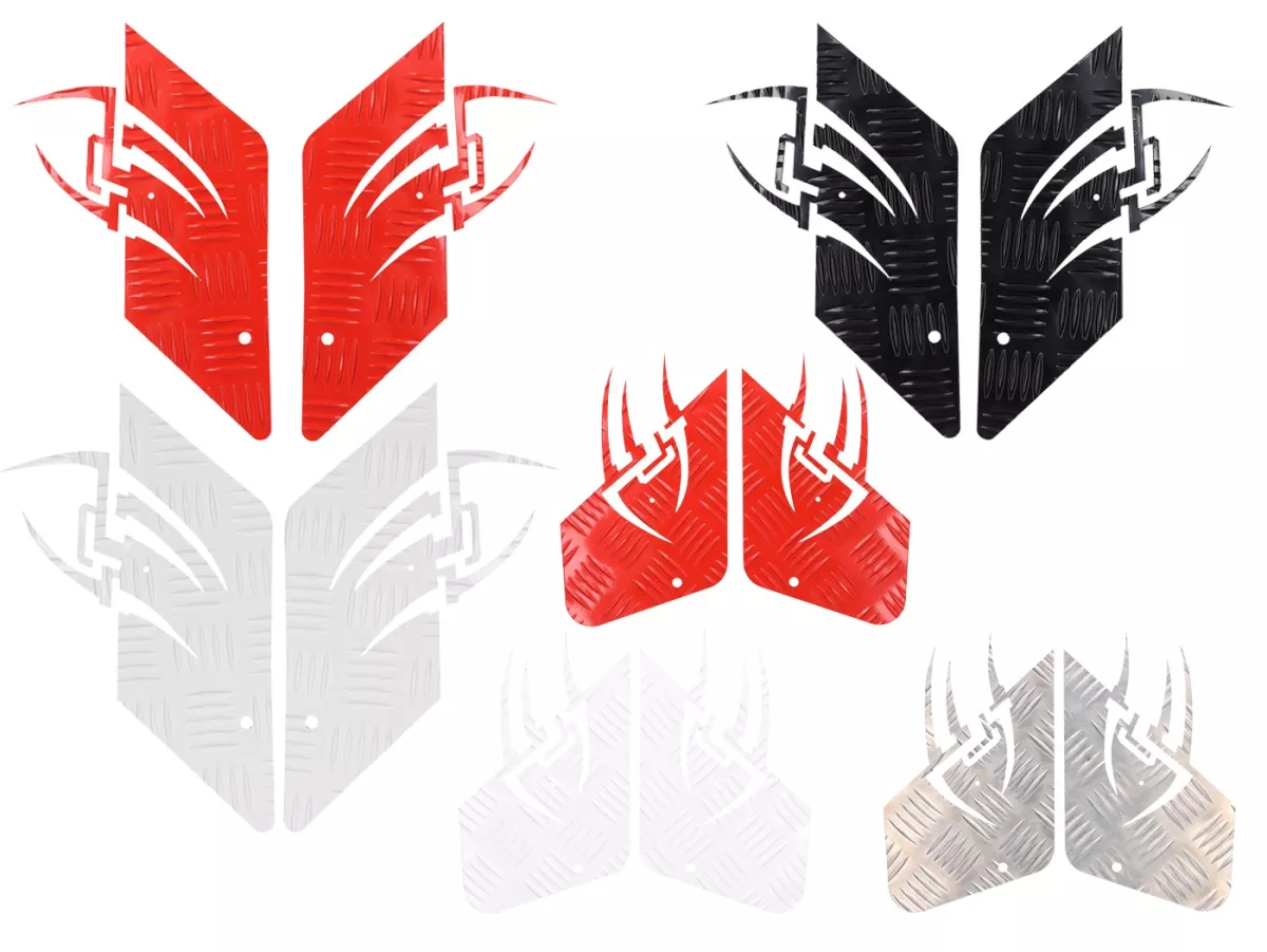 Rutig plåt i aluminium -DF OPTICPARTS Style 16- CPI Hussar -