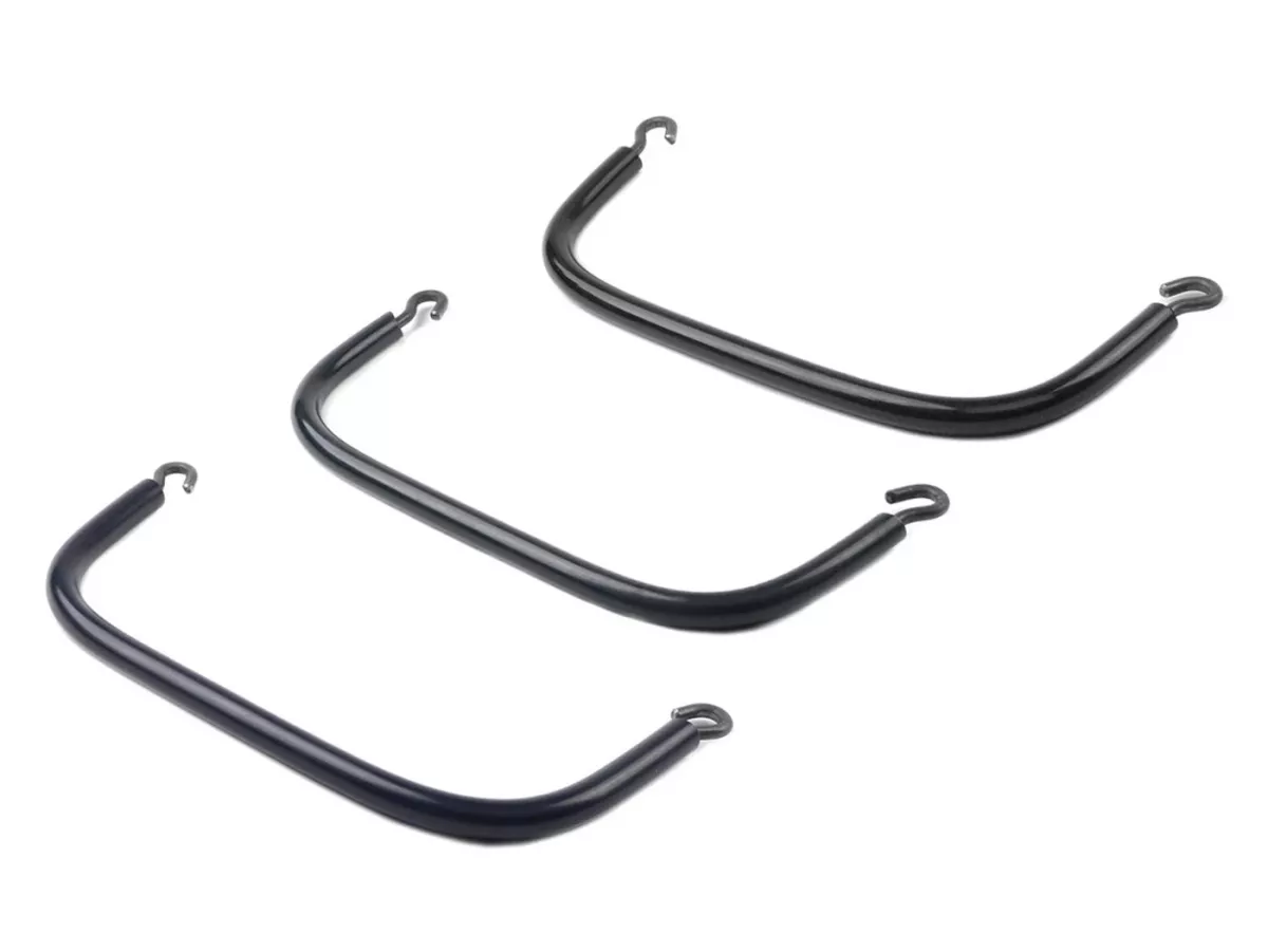Saddle passenger grip -(24,5cm hole centre distance) -SELLERIA TREZZI- Vespa 125 VNA1T, VNA2T, VNB1 till VNB6, Vespa 150 VB1T, VBA1T, VBB1, VBB2, Vespa 150 VL1 bis VL3T, VB1T