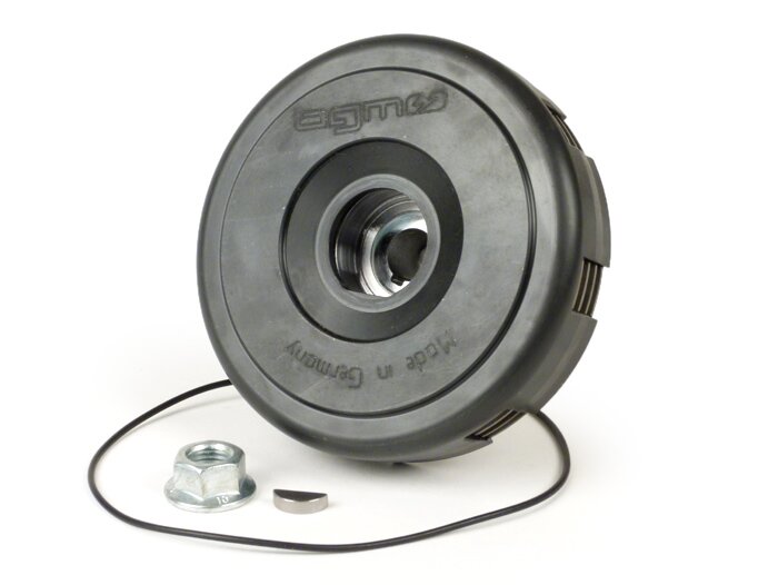 Clutch -BGM PRO Superstrong Ultralube Touring STD - lining Cosa2 (steel/cork)- for primary wheel 67/68Z - Vespa PX80, PX125, PX150, T5 125cc, Cosa, Sprint150, Rally180, GT125/GTR125, TS125, GL150, Super125 (VNC1 from Nr11001), Super150 -