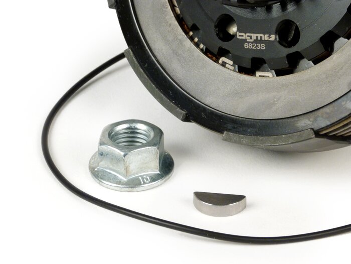 Clutch -BGM PRO Superstrong Ultralube Touring STD - lining Cosa2 (steel/cork)- for primary wheel 67/68Z - Vespa PX80, PX125, PX150, T5 125cc, Cosa, Sprint150, Rally180, GT125/GTR125, TS125, GL150, Super125 (VNC1 from Nr11001), Super150 -