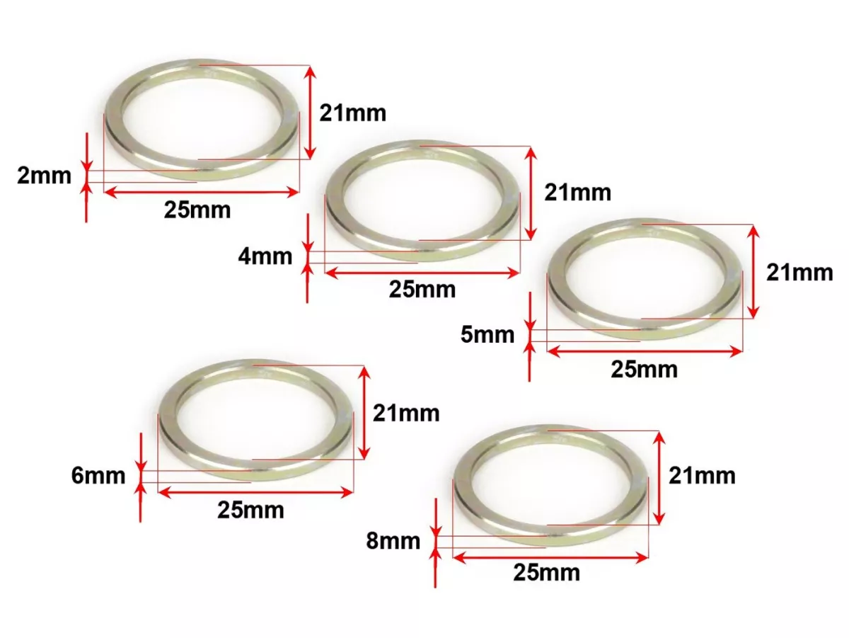 Spacer ring used as restrictor for variator -SUPERTEC Øinner=21mm, Øouter=25mm- CPI 50cc 2-stroke, Generic 50cc 2-stroke, Keeway 50cc 2-stroke, 1E40QMB 50cc 2-stroke -