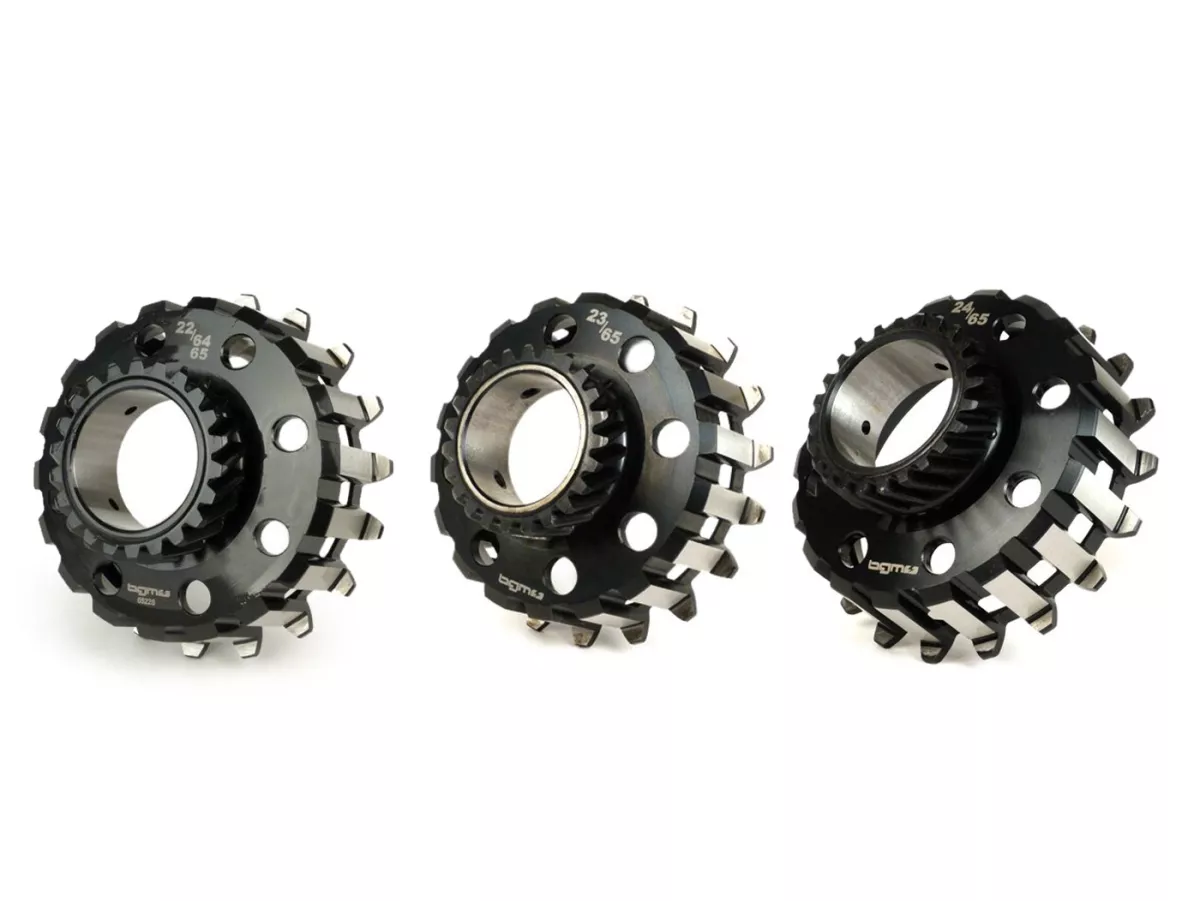 Clutch sprocket -BGM PRO- Vespa Cosa2, PX (1995-), BGM Superstrong, Superstrong CR - (for 64/65 tooth primary gear, helical) -