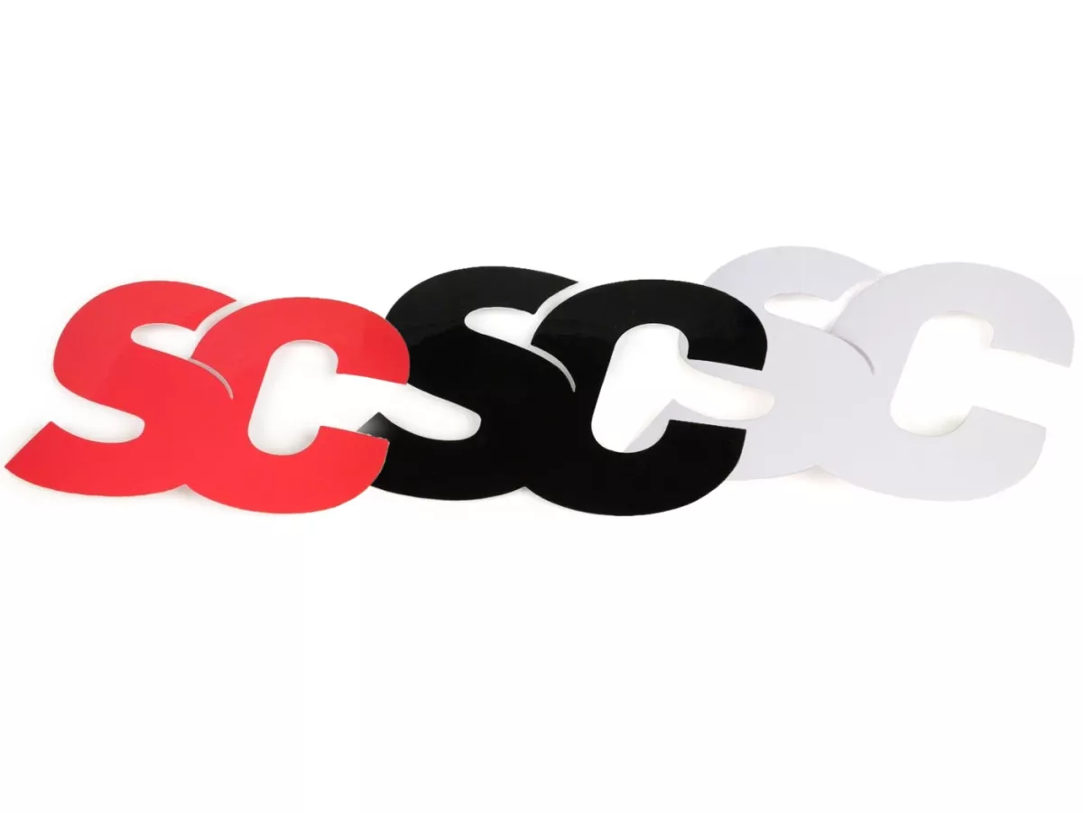 Sticker -SC- Scootmobiel Centrum - 45x65mm - Plaksticker -SC- Scootmobiel Centrum - 45x65mm