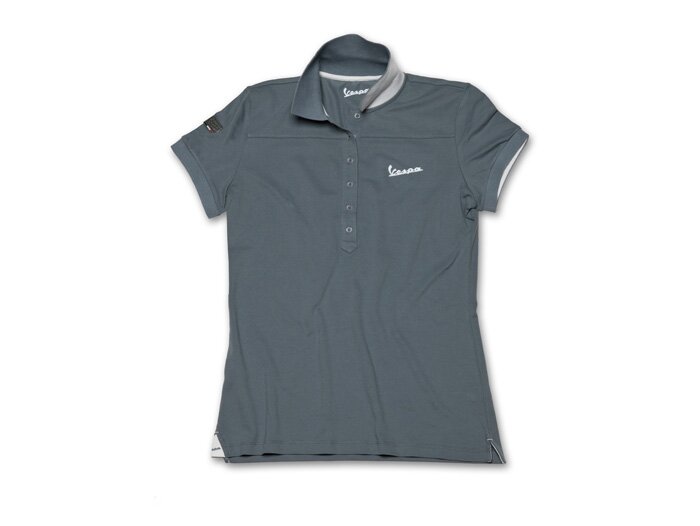 Polo shirt women -VESPA- grey -