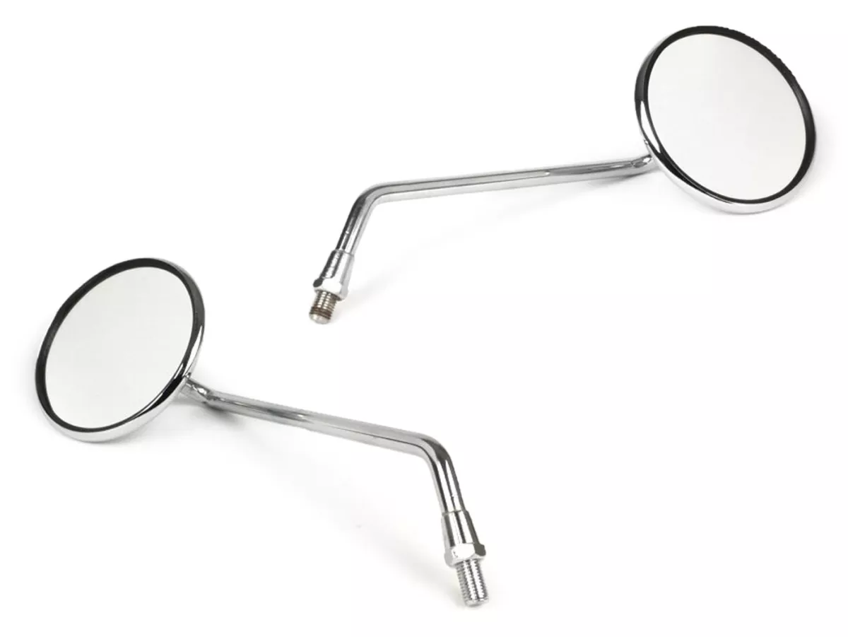 Rétroviseur -CUPPINI sans fixation- Vespa 160mm, Ø=100mm, E2 homologation européenne, M10x1,25mm, chromé -