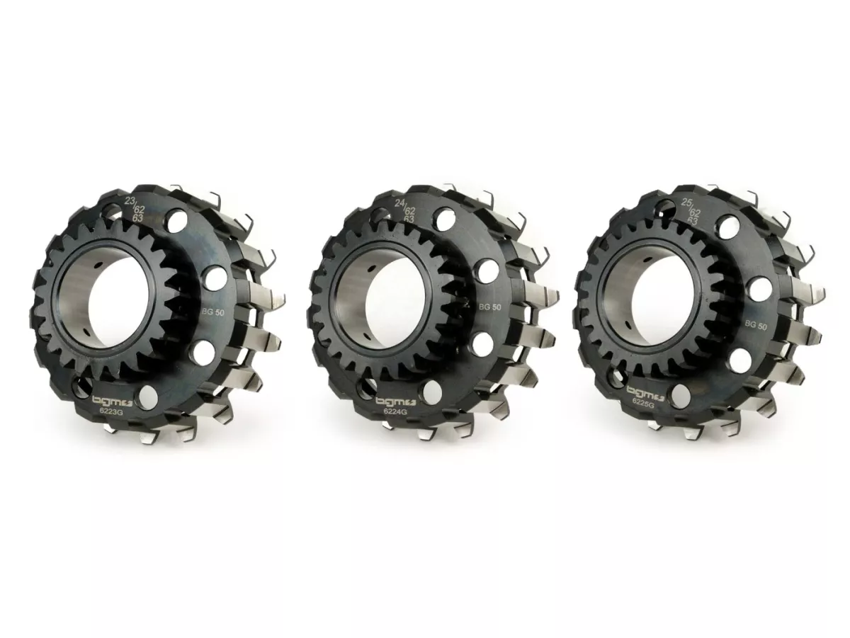 Clutch sprocket -BGM PRO- Vespa Cosa2, PX (1995-), BGM Superstrong, Superstrong CR - (for 62/63 tooth primary gear, straight) -