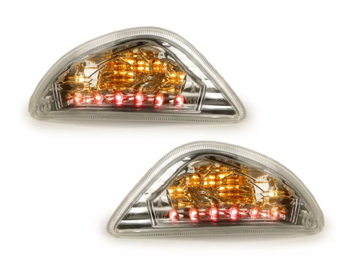 Knipperlichtenset -POWER 1 LED (E-markering)- Vespa LX, LXV, S - wit