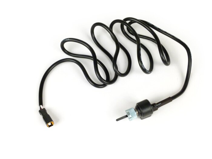 Sensor de velocidad (cable de velocímetro digital) -KOSO, D (JIS tipo a)- Vespa VBA, VBB, GL150, GS150, Sprint, GT, GTR, Super, TS125, Rally, Lambretta DL/GP, LI, SX, TV -