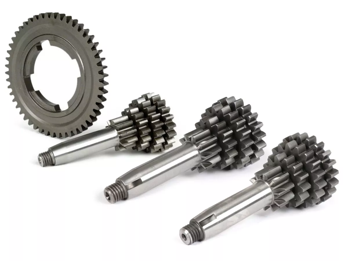 Juego de árbol de transmisión incluido engranaje 4 con 49 dientes -BENELLI- Vespa V50, PV125, ET3, PK50, PK80, PK125 S-XL/XL2 -