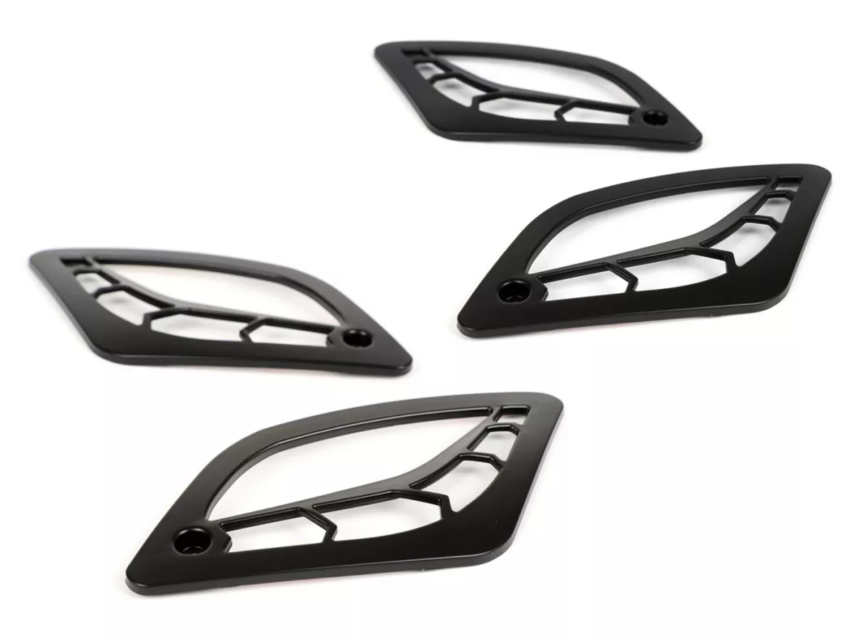 Pair of indicator grills -MOTO NOSTRA- Vespa GT, GTL, GTV, GTS 125-300 - rear -