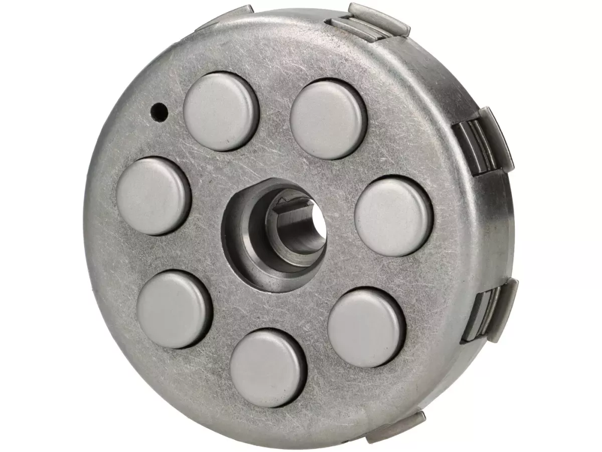 Embrayage -VESPA type 7 ressorts (Ø=115mm)- pour pignon élastique d’origine de 65 dents (dents hélicoïdales) - 23 dents -