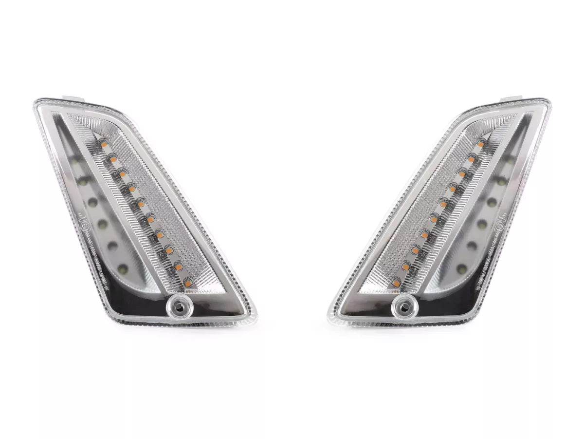 Paire De Clignotants LED Jaunes Avant Moto + Clignotant Homologué - Compatible BMW R1200GS, S1000R, F800GS Et Plus