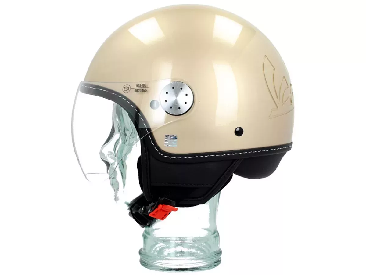 Veiligheidshelm -VESPA Vizier 3.0- beige eleganza (513A) - Helm voor de dames.