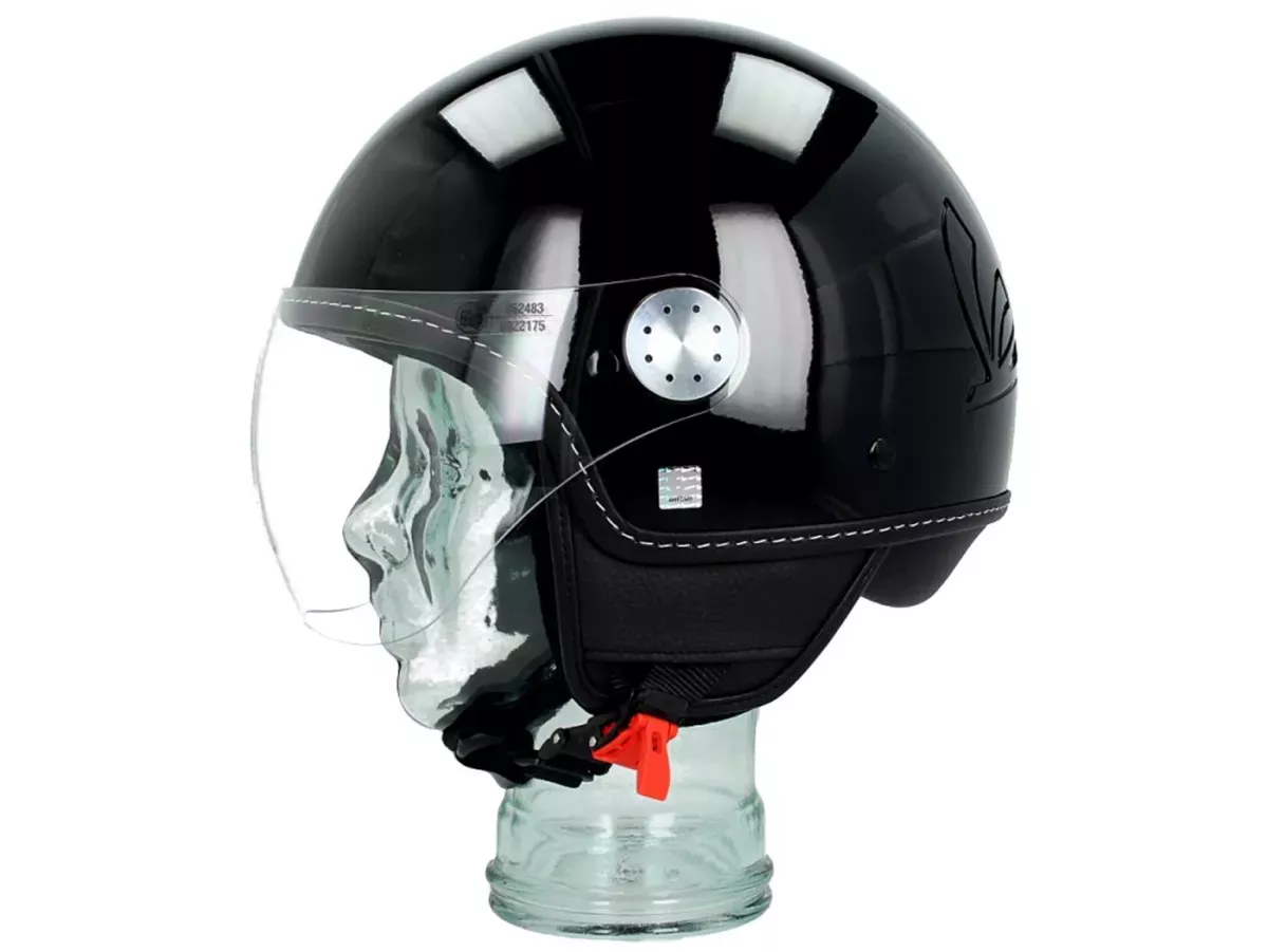 Helm -VESPA Visor 3.0- lucido hitam (094)