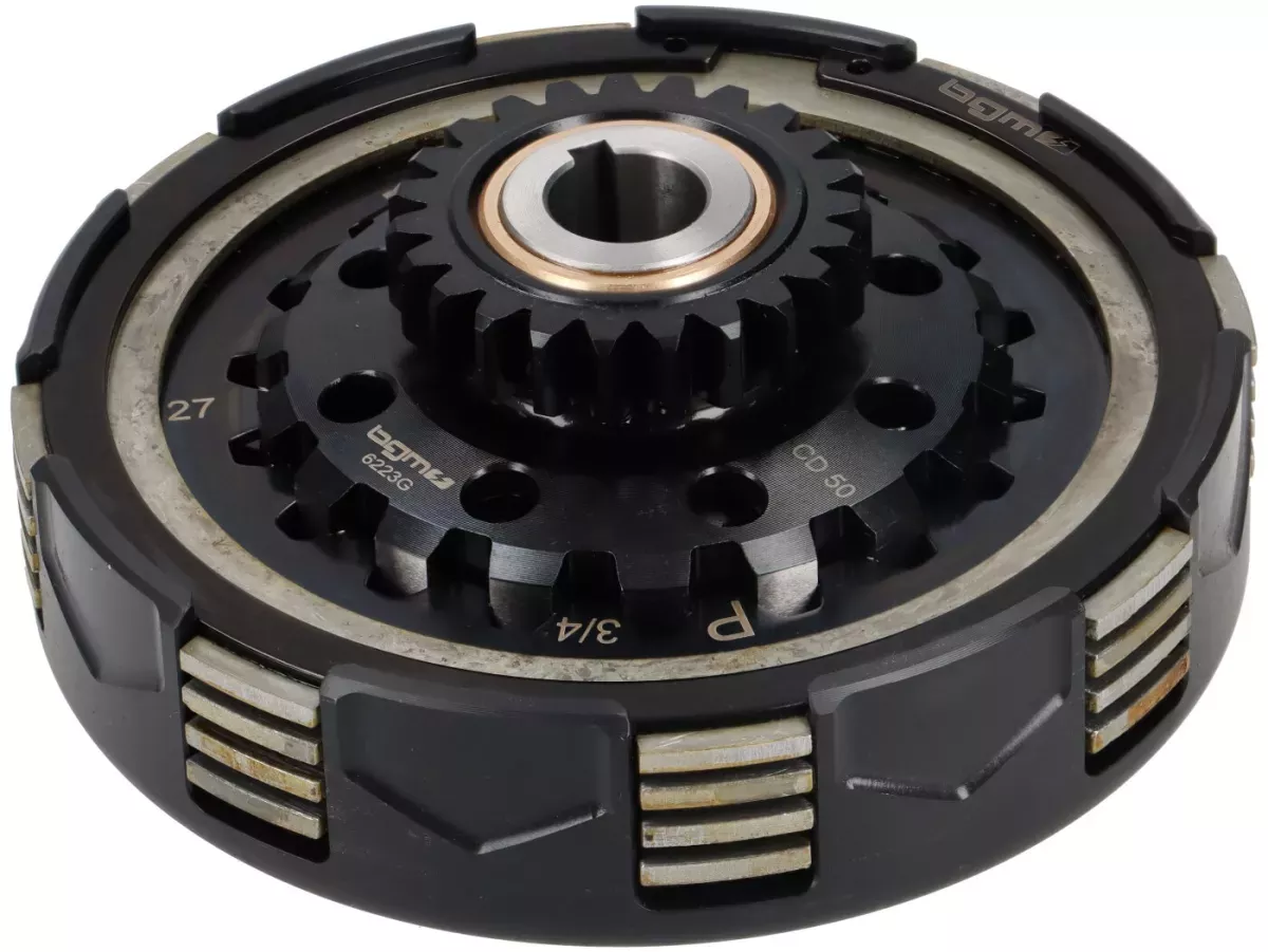 Clutch -BGM PRO Superstrong Ultralube Sport CR80 - lining CR80 (aluminum/sintered)- for primary wheel BGM Pro 62/63Z (straight toothed) - Vespa PX80, PX125, PX150, T5 125cc, Cosa, Sprint150, Rally180, GT125/GTR125, TS125, GL150, Super125 (VNC1 from Nr1100